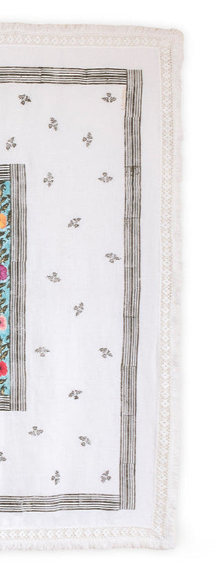 Flowers on Turquoise